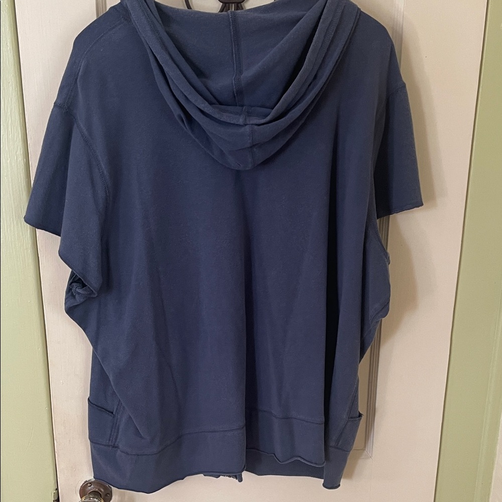 Blue Hooded Zip-Up Jacket - Picture 5 of 8